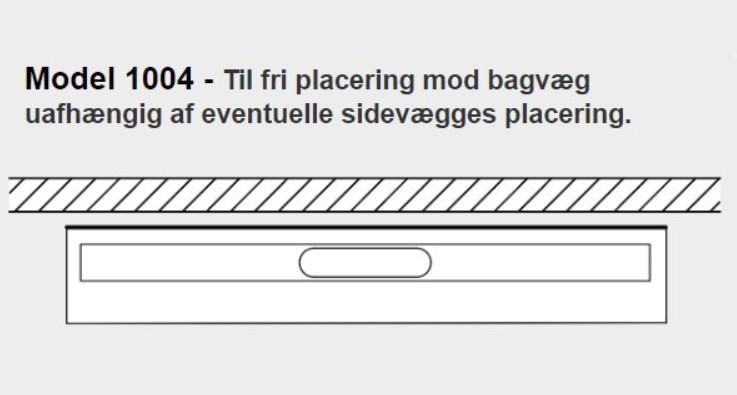 Unidrain 1004 afløbsarmatur - Mod bagvæg - 300 mm Unidrain 1004 afløbsarmatur - Mod bagvæg - 300 mm