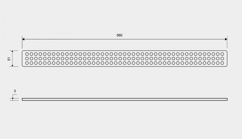 Unidrain Classic rist - 600 mm