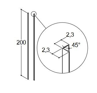 Dansani Match 45&deg; kit t/Match (1 s&aelig;t) - Mat sort