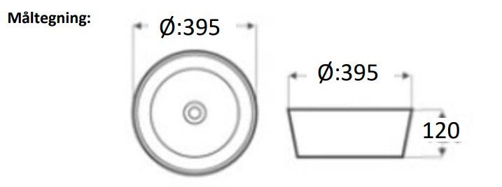 Cassøe Romano fritstående bowlevask - Glas/mørktonet Cassøe Romano fritstående bowlevask - Glas/mørktonet