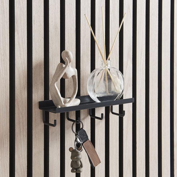 Hylde til akustikpanel inkl. 4 kroge - Dyb - Vandret/lodret Hylde til akustikpanel inkl. 4 kroge - Dyb - Vandret/lodret