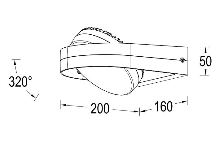 Lutec Architectural Fele udend&oslash;rslampe til v&aelig;g