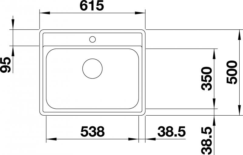 Blanco Lemis 6-IF køkkenvask - Rustfrit stål Blanco Lemis 6-IF køkkenvask - Rustfrit stål