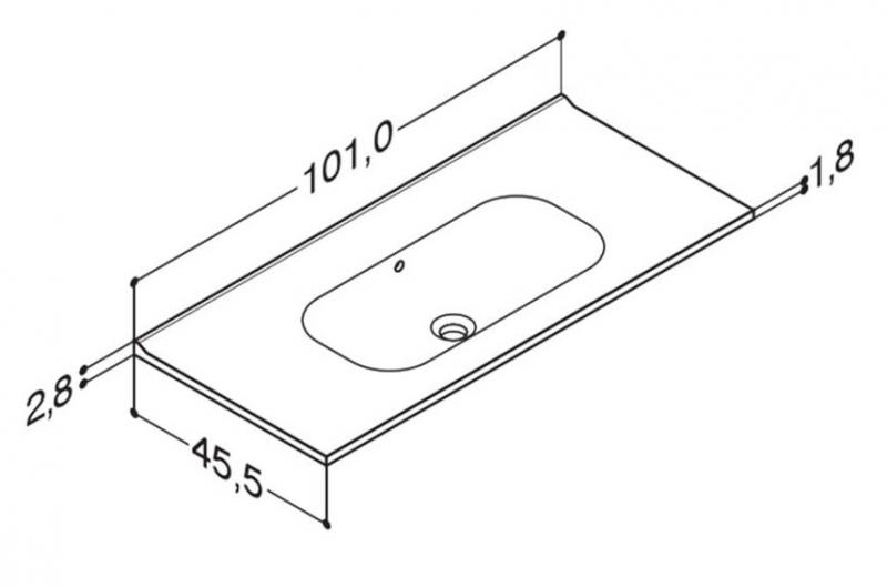 Dansani Kantate 100 møbelvask - Uden hanehul Dansani Kantate 100 møbelvask - Uden hanehul