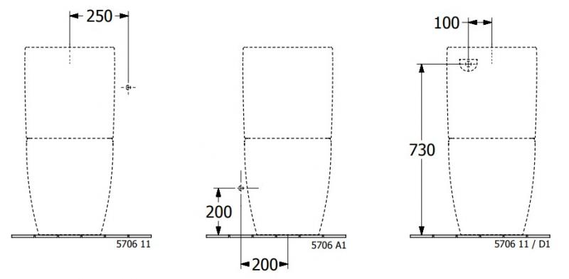 Villeroy & Boch Subway 2.0 Cisterne, vandtilførsel fra sider eller bagfra - Hvid Villeroy & Boch Subway 2.0 Cisterne, vandtilførsel fra sider eller bagfra - Hvid