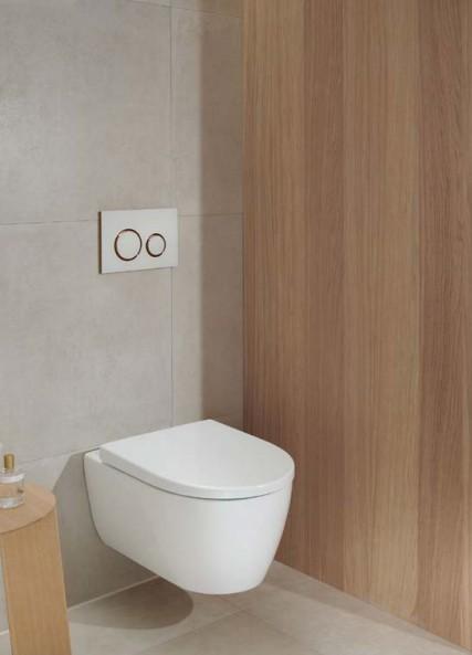 Geberit Icon v&aelig;gh&aelig;ngt toilet m/RIMfree og KeraTect