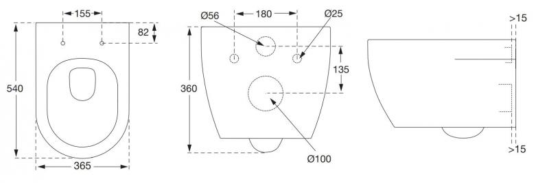 Pressalit v&aelig;gh&aelig;ngt toilet m/Comfort D2 s&aelig;de