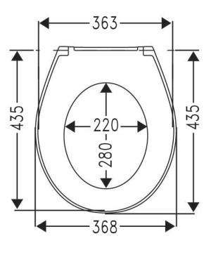 Villeroy & Boch 8M43 Omnia Classic toilets&aelig;de m/softclose og quickrelease - Hvid