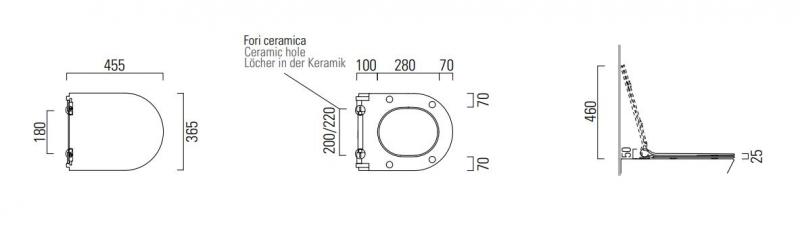 GSI Pura toilets&aelig;de m/softclose og quickrelease - Creta