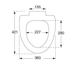 Pressalit Sign toiletsæde m/Soft Close - Hvid Pressalit Sign toiletsæde m/Soft Close - Hvid