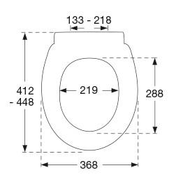 Pressalit T Soft toilets&aelig;de m/ soft close - Hvid