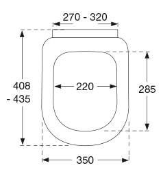 Pressalit 3 toilets&aelig;de m/soft close - Hvid