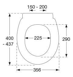 Pressalit Nautic/Nordic 750 toiletsæde - Hvid Pressalit Nautic/Nordic 750 toiletsæde - Hvid