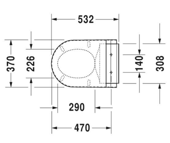 Duravit Sensowash bidetsæde til Darling New og Starck Duravit Sensowash bidetsæde til Darling New og Starck