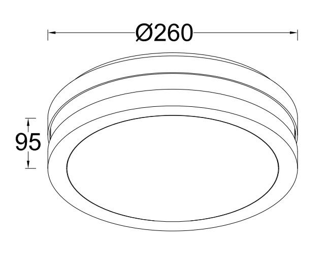 Lutec Architectural Titan udend&oslash;rslampe til v&aelig;g og loft
