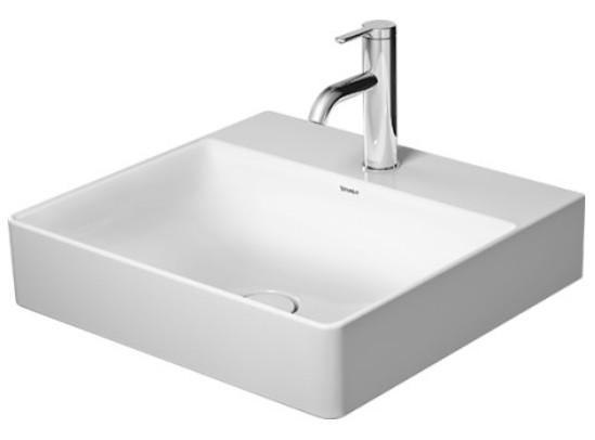 Duravit DuraSquare 50 møbelvask - 1 hanehul - Uden overløb Duravit DuraSquare 50 møbelvask - 1 hanehul - Uden overløb