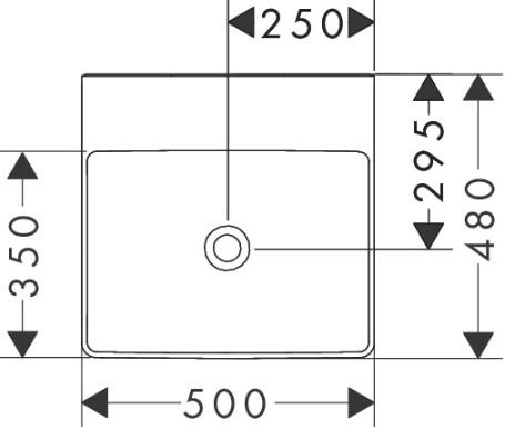 hansgrohe Xelu Q 50 h&aring;ndvask t/v&aelig;g - Uden overl&oslash;b - Uden hanehul - SmartClean