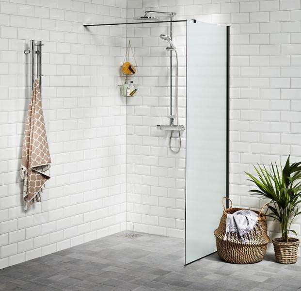 Alterna Vetro profil kit til fast brusevæg - Mat sort Alterna Vetro profil kit til fast brusevæg - Mat sort