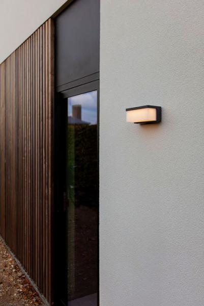 Lutec Solar Zelna udendørslampe til væg - Mørkegrå Lutec Solar Zelna udendørslampe til væg - Mørkegrå