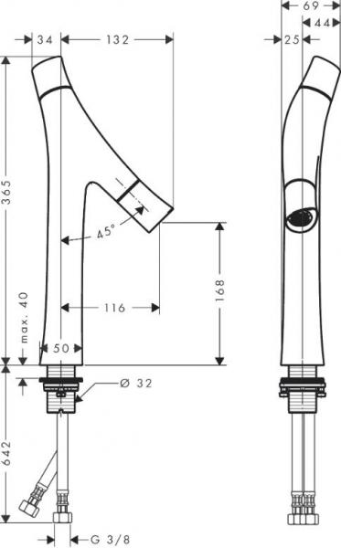 AXOR Starck Organic h&aring;ndvaskarmatur 365