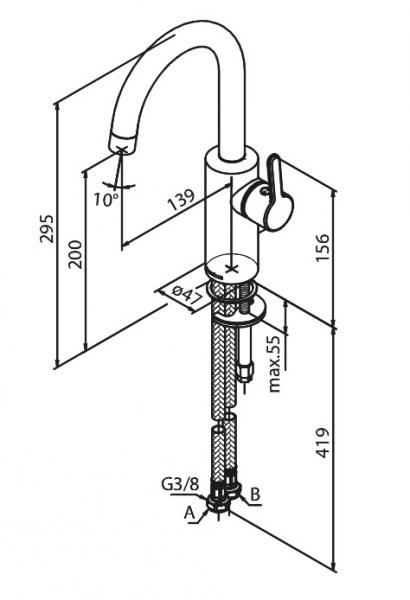 Damixa Silhouet håndvaskarmatur m/C-tud - Mathvid Damixa Silhouet håndvaskarmatur m/C-tud - Mathvid