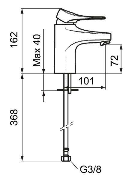 FM Mattsson 9000XE håndvaskarmatur m/koldstart og Ecoflow FM Mattsson 9000XE håndvaskarmatur m/koldstart og Ecoflow