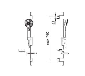 Oras Hydractiva 423 bruses&aelig;t - Krom