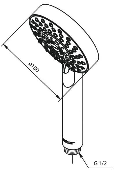 Damixa Osier Kudos Grande h&aring;ndbruser - 5 spray