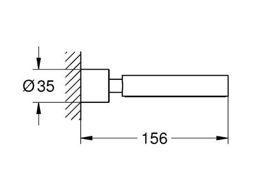 Grohe Atrio holder til sæbeskål - Steel Grohe Atrio holder til sæbeskål - Steel