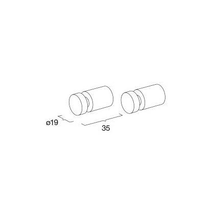 Outlet - Pressalit h&aring;ndkl&aelig;dekrog m/slids - 2 stk - Sort krom