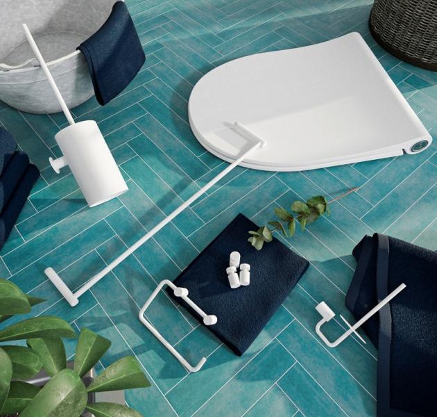 Pressalit tilbeh&oslash;rspakke til bad - Mat hvid