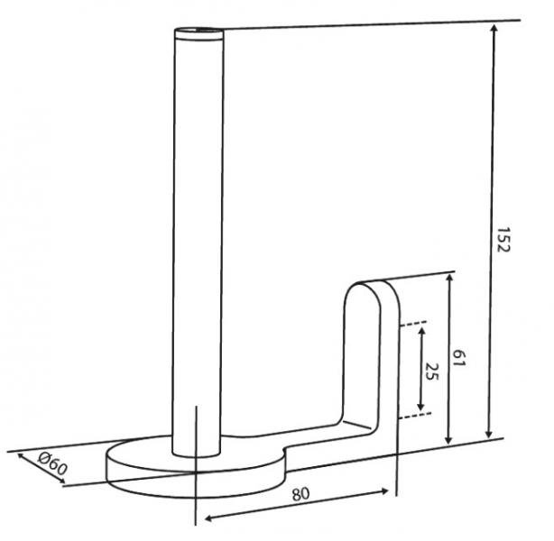 Damixa Zen reserve toiletrulleholder - Steel Damixa Zen reserve toiletrulleholder - Steel