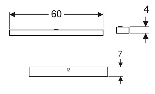 If&ouml; Option belysning til spejlskab og spejl 60 cm