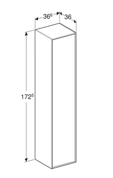 If&ouml; Sense Art h&oslash;jskab m/l&aring;ge - Midnatsbl&aring;