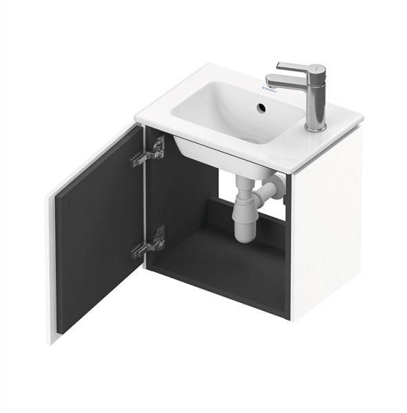 Duravit L-Cube 42 mini underskab m/h&oslash;jreh&aelig;ngslet l&aring;ge - Hvid h&oslash;jglans