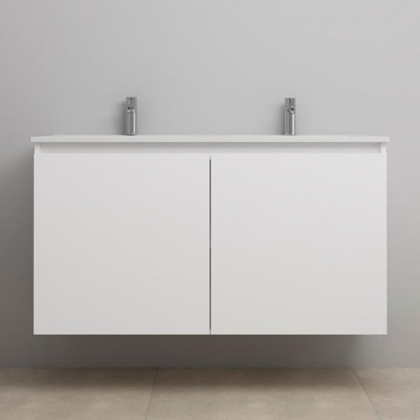 Sanibell Online 121 m&oslash;bels&aelig;t m/grebsfri l&aring;ger og dobbeltvask - Bardolino eg - Flatpack