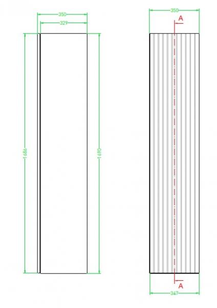 Sanibell Proline højskab m/lameller - Terra eg Sanibell Proline højskab m/lameller - Terra eg