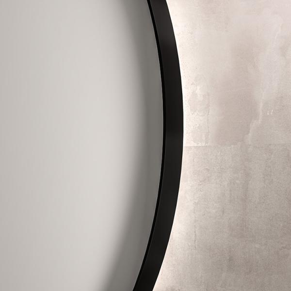 Sanibell Ink SP17 rundt spejl m/backlight, varme og sensor Ø80 - Mat sort Sanibell Ink SP17 rundt spejl m/backlight, varme og sensor Ø80 - Mat sort