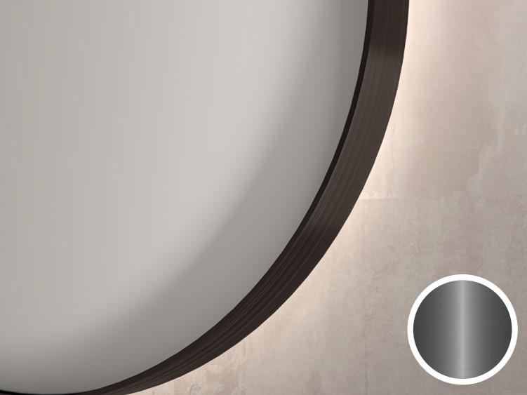 Sanibell Ink SP15 rundt spejl m/ramme Ø120 - Børstet gunmetal Sanibell Ink SP15 rundt spejl m/ramme Ø120 - Børstet gunmetal