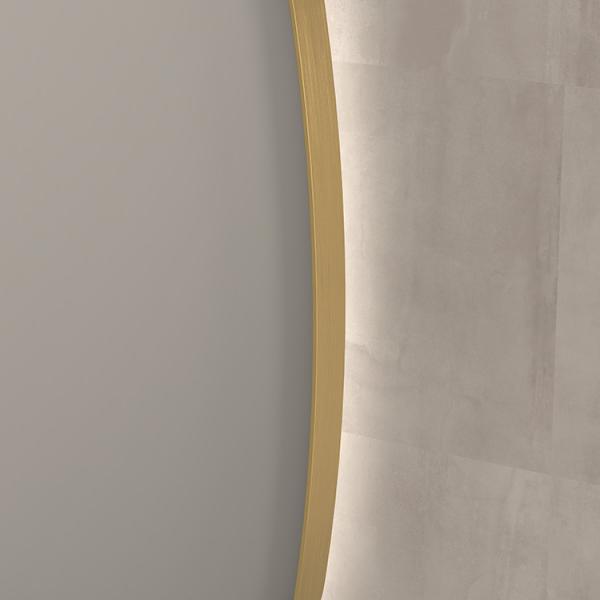 Sanibell Ink SP30 superellipse spejl m/backlight, varme og sensor 140 x 80 cm - Børstet mat guld Sanibell Ink SP30 superellipse spejl m/backlight, varme og sensor 140 x 80 cm - Børstet mat guld