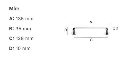 Beslagsboden bøjlegreb BB6271 - Mat sort Beslagsboden bøjlegreb BB6271 - Mat sort