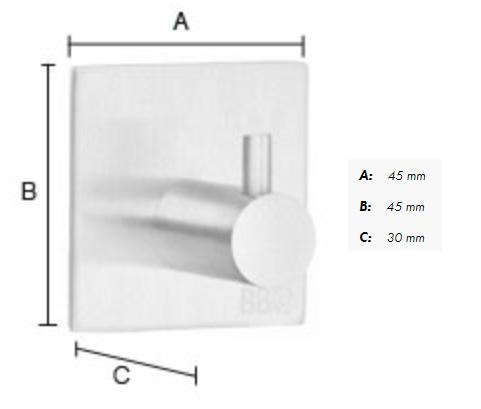 Beslagsboden selvkl&aelig;bende h&aring;ndkl&aelig;dekrog m/tap - Firkantet - Krom