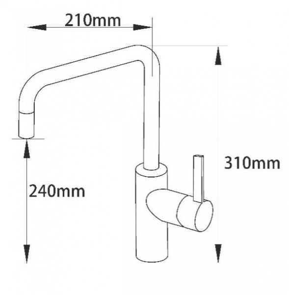 Cass&oslash;e NOBA CK01 k&oslash;kkenarmatur - Mat bronze