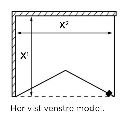 Lucca 195 fastv&aelig;g med folded&oslash;r - Skr&aelig;ddersyet