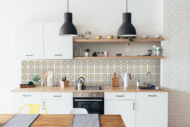 D-C-fix selvkl&aelig;bende fliser til v&aelig;g - Jamila gold