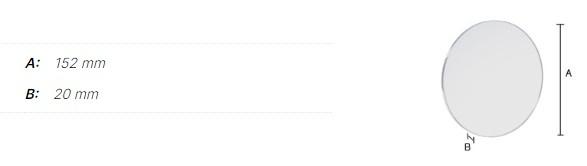 Smedbo Outline makeupspejl m/magnet - 5x forst&oslash;rrelse - Krom