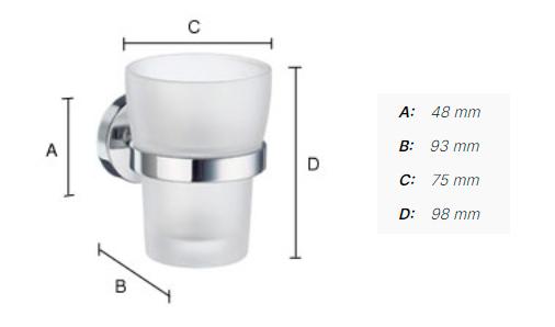 Smedbo Home tilbeh&oslash;rspakke til bad t/v&aelig;g - Krom