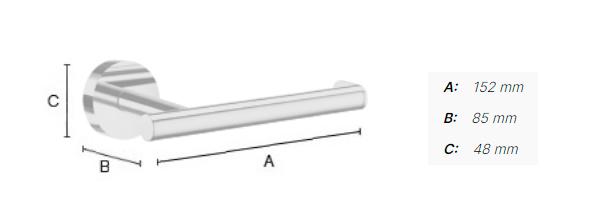 Smedbo Home toiletpapirholder - Lige model - B&oslash;rstet messing