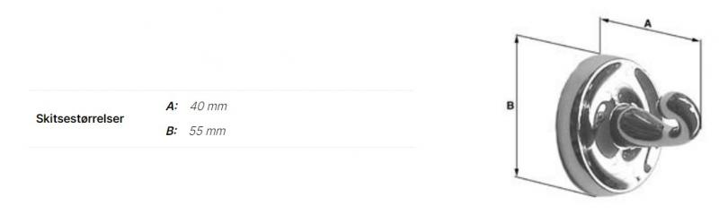 Smedbo Villa h&aring;ndkl&aelig;dekrog - Krom