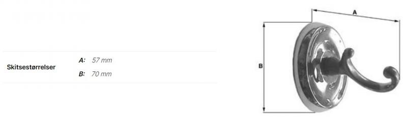 Smedbo Villa stor håndklædekrog - Krom Smedbo Villa stor håndklædekrog - Krom